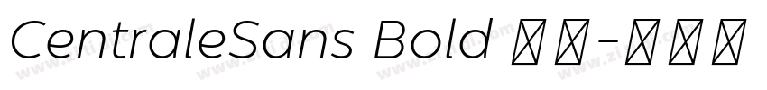 CentraleSans Bold 粗体字体转换